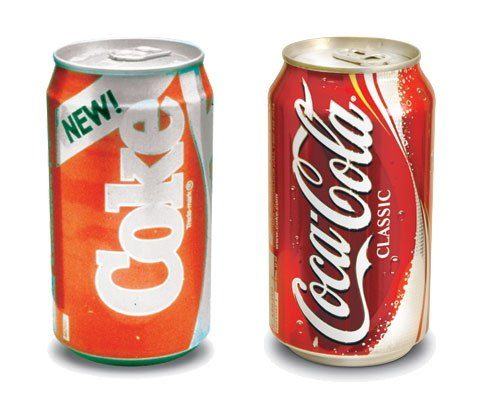 Coca cola brand failure