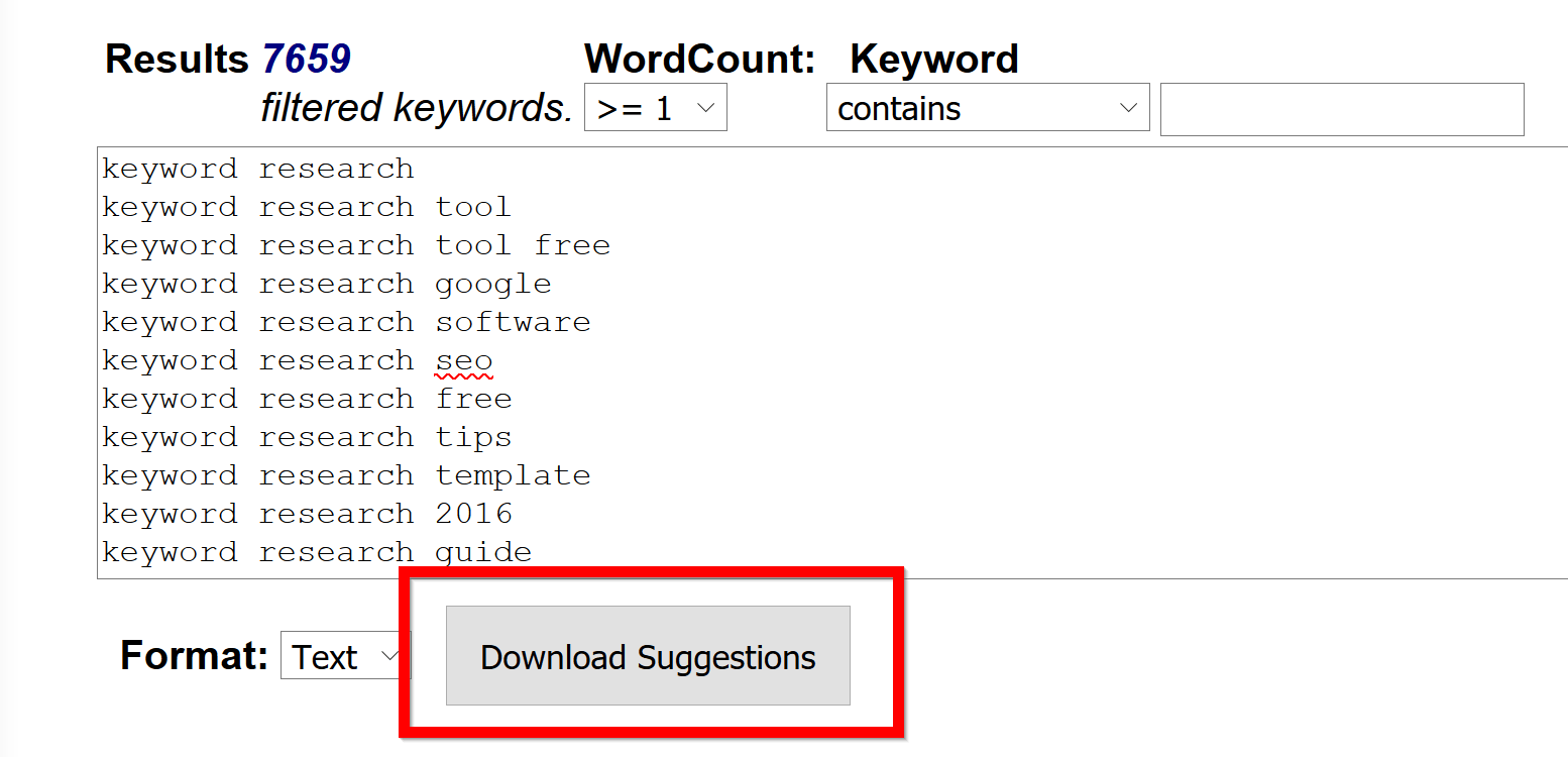 chapter 6 keyword snatcher download suggestions