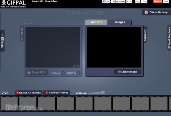 phần mềm tạo ảnh GIF Gifpal