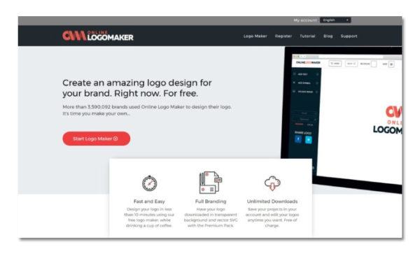 tạo logo online với online logo maker