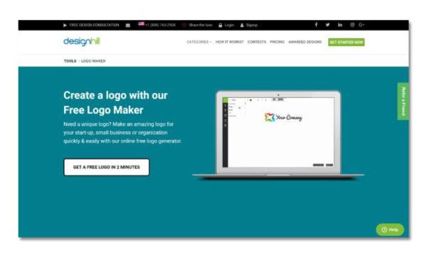 thiết kế logo online đẹp với Design Hill
