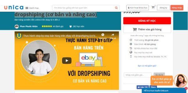 Thực hành bán hàng trên ebay và kiếm tiền online từng-bước-một với Dropshiping (cơ bản và nâng cao)