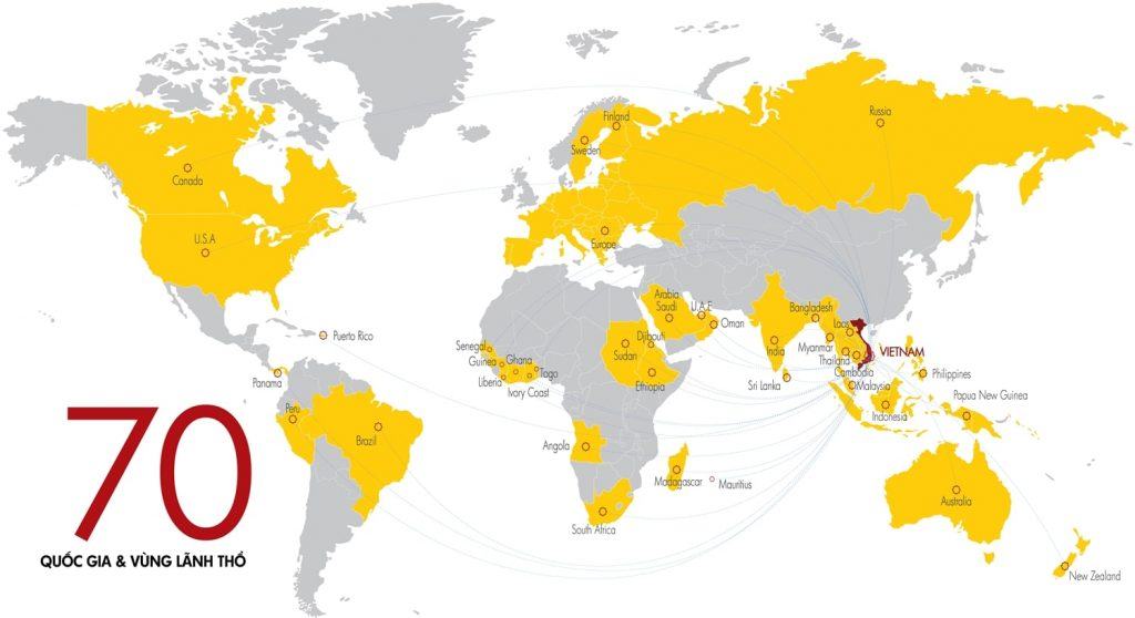 2 Sản phẩm của Tập đoàn Hoa Sen có mặt tại hơn 70 quốc gia và vùng lãnh thổ trên thế giới min