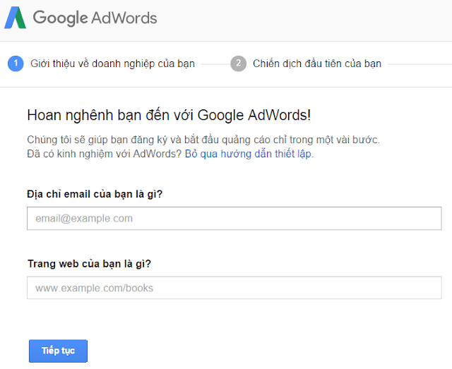 cac buoc tao quang cao google adwords 3