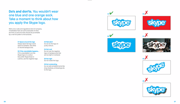 Logo Guidelines của Skype