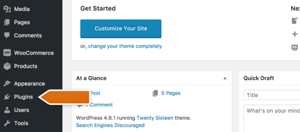 Go to Plugins section in your WordPress