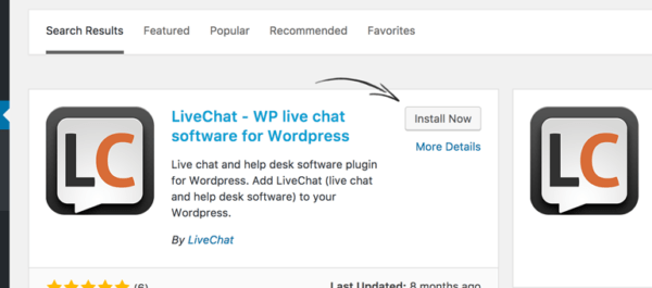 Install LiveChat for WordPress
