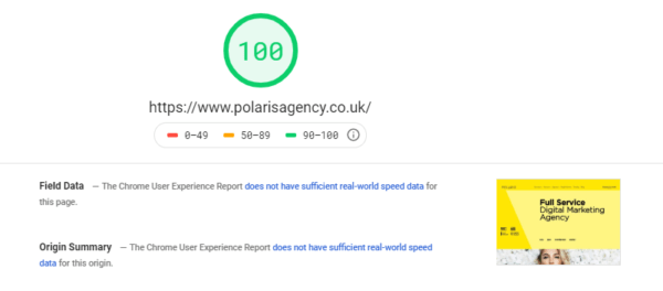 page speed insights tool