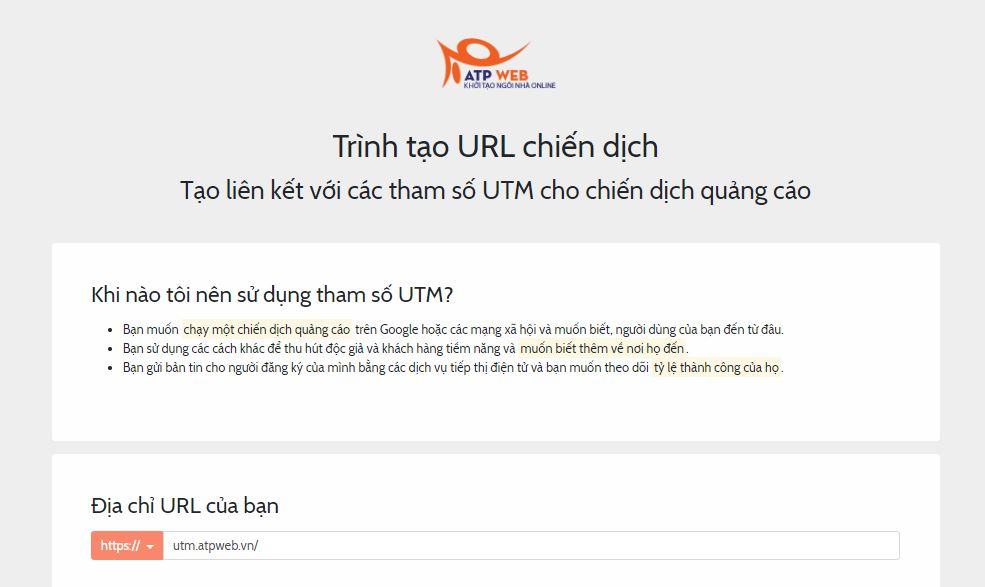 Cach Tao Ma Utm Tracking Mien Phi Atpweb