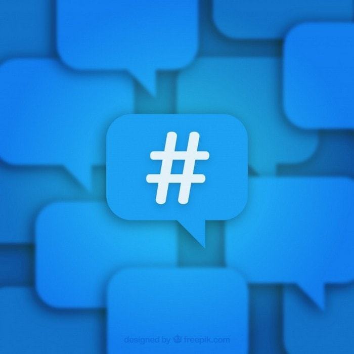 Hashtags used for on Facebook