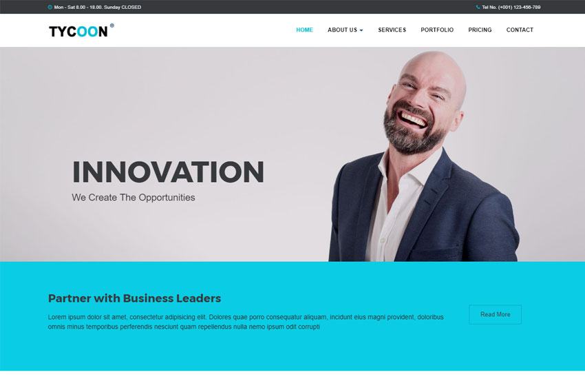 Corporate Bootstrap HTML Website Template Free Download