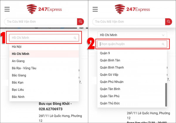 Hướng dẫn cách tra cứu vận đơn 247 Express nhanh chóng, đơn giản