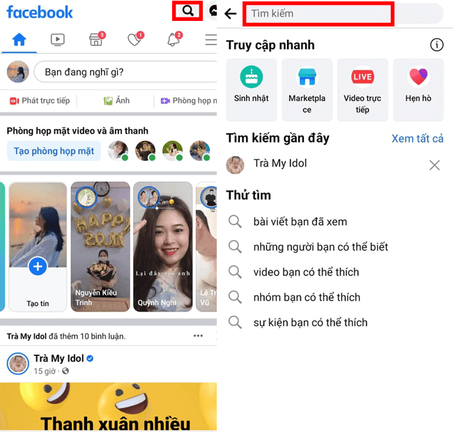 cách xem story trên facebook khi không kết bạn