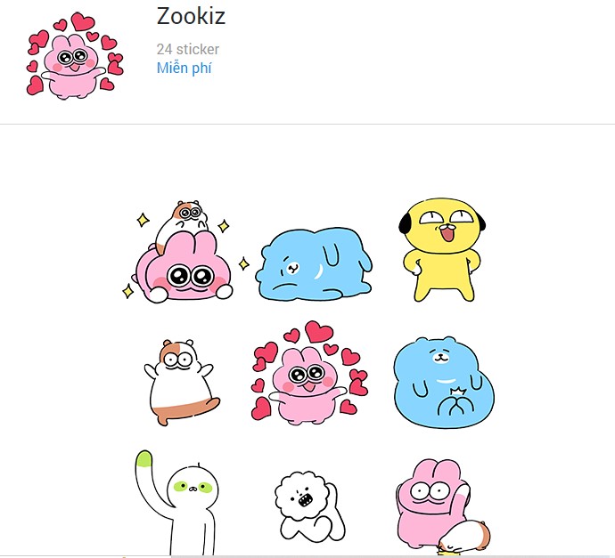 sticker zalo doc dao 10