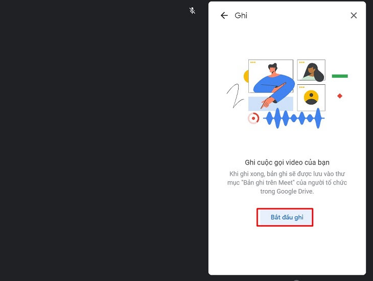 cách ghi lại cuộc họp trên google meet