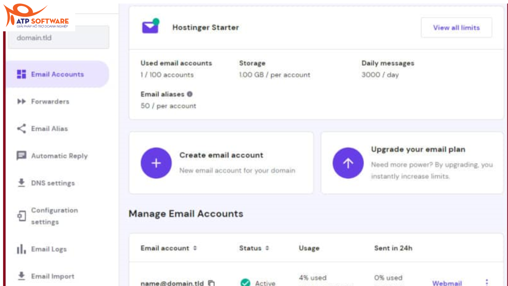 Hostinger-Cung cấp dịch vụ lưu trữ web- 2026 - ATP Software