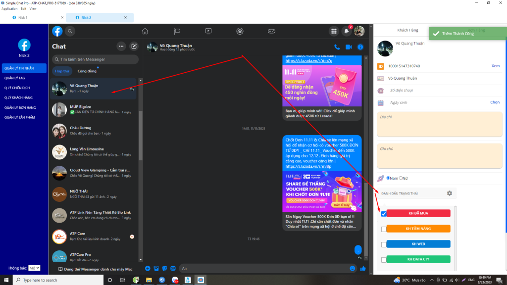 Hướng Dẫn Sử Dụng Phần Mềm Simple Chat Pro | ATP Software